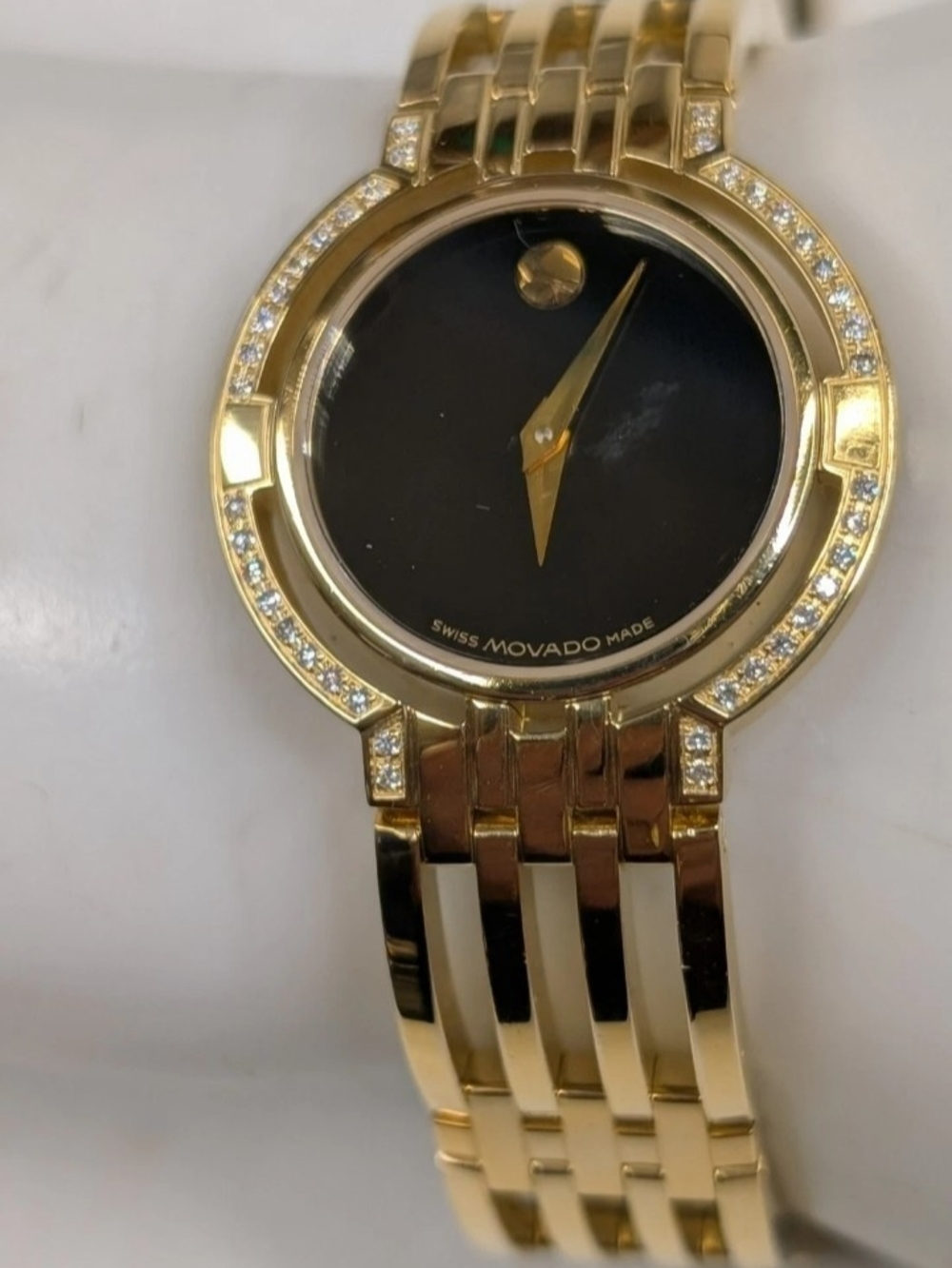 Movado Gold Watch Women's ESPERANZA $2795 - Picture 8 of 9